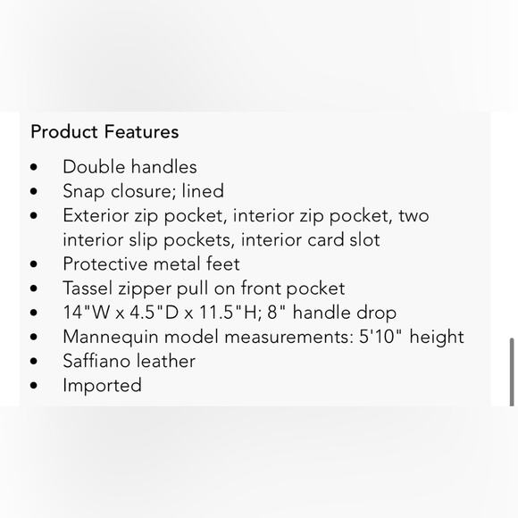 Rebecca Minkoff Whiskey MAB Double Handle Leather Tote - Picture 12 of 12